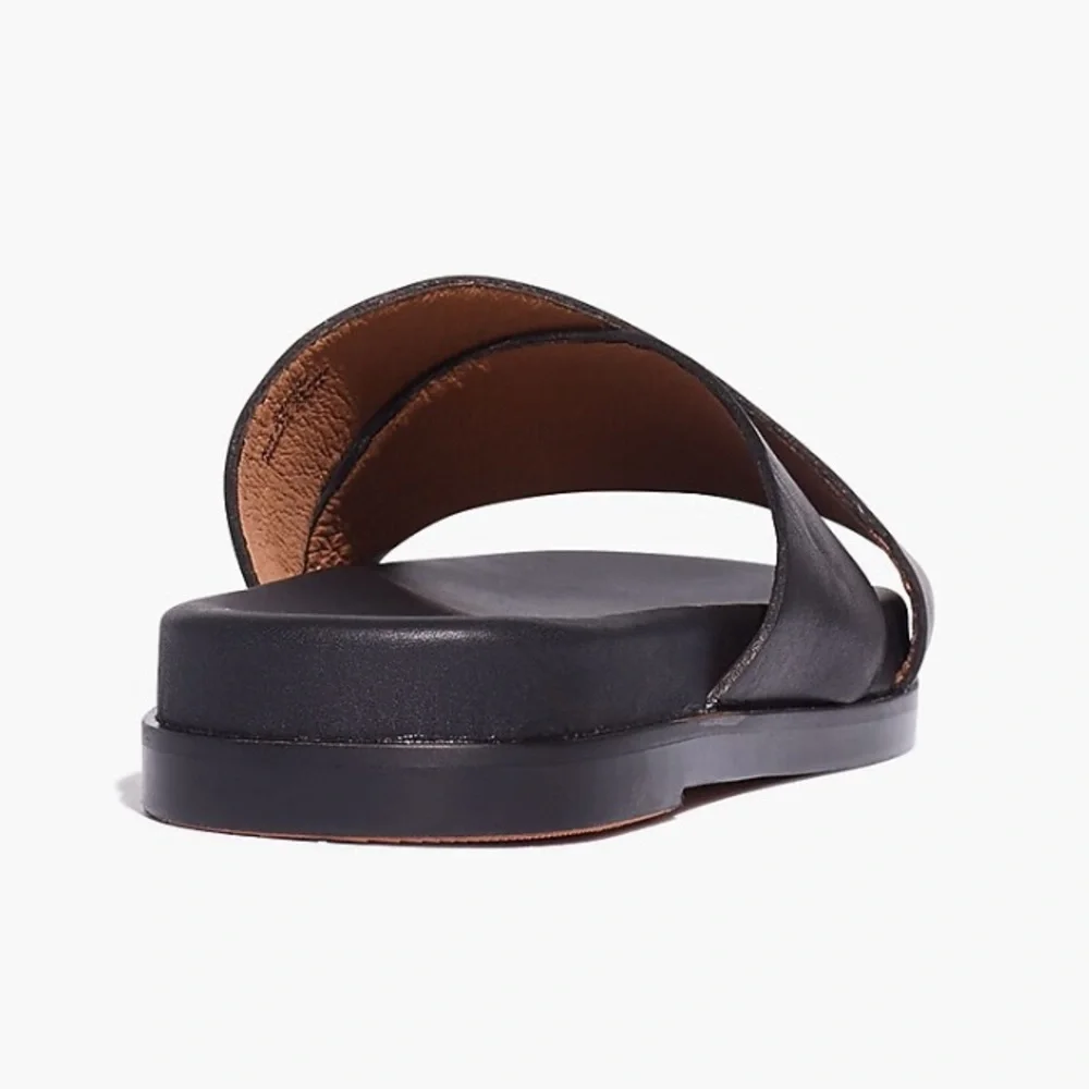 Madewell Louisa Crisscross Slide - Black - Picture 2 of 7